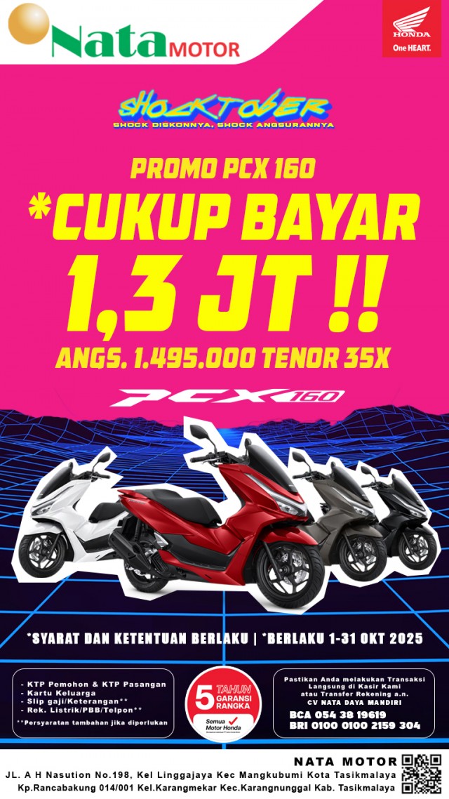 SHOCKTOBER : Promo PCX DP 1,3 JT !